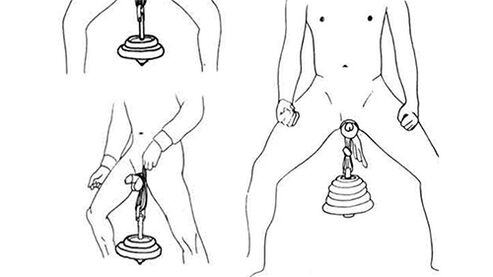 A súly felakasztása egy népszerű technika a férfi pénisz nyújtására. 